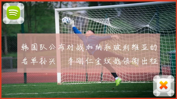 韩国队公布对战加纳和玻利维亚的名单孙兴慜李刚仁金玟哉领衔出征