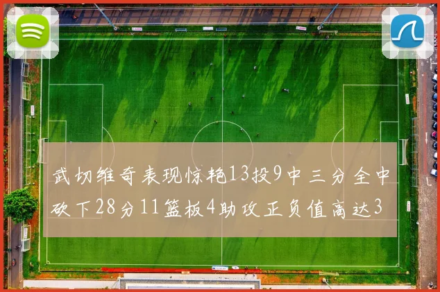 武切维奇表现惊艳13投9中三分全中砍下28分11篮板4助攻正负值高达35
